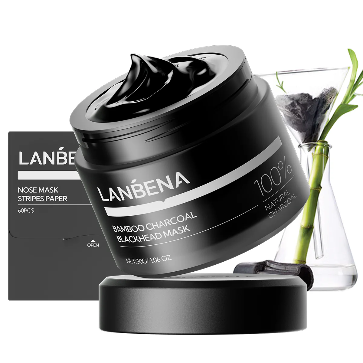 4_3a23c427-db41-4081-9471-12785954d1fb_2048x2048 LANBENA CHARCOAL BLACKHEAD MASK - الصورة 1